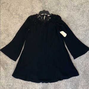 Black Altered Stare flowy dress